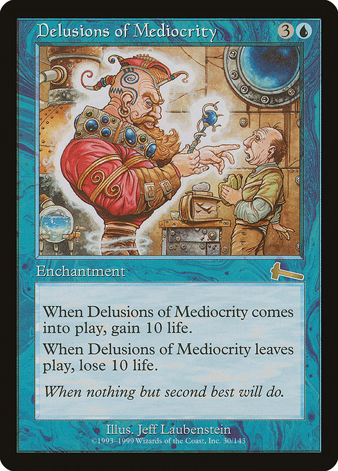 【Foil】【EN】凡人の錯覚/Delusions of Mediocrity [ULG] 青R No.30