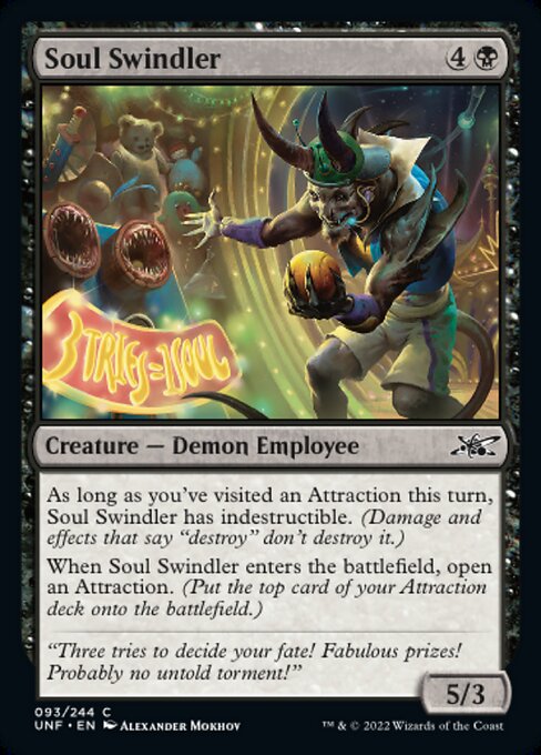 【Foil】【EN】Soul Swindler [UNF] 黒C No.93