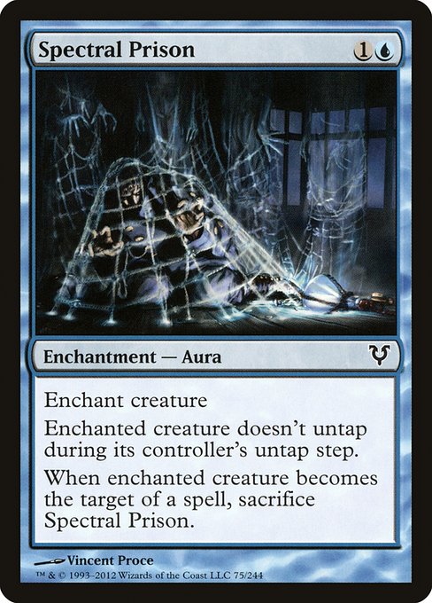 【Foil】【EN】幽体の牢獄/Spectral Prison [AVR] 青C No.75