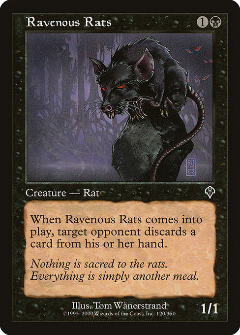 【EN】貪欲なるネズミ/Ravenous Rats [INV] 黒C No.120