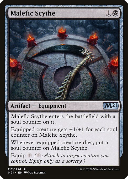 【Foil】【EN】悪意の鎌/Malefic Scythe [M21] 茶U No.112