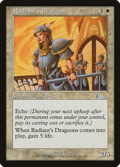 【Foil】【EN】レイディアントの竜騎兵/Radiant's Dragoons [ULG] 白U No.21
