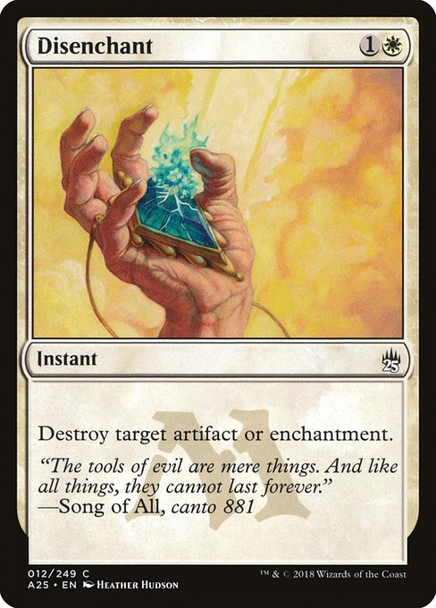【Foil】【EN】解呪/Disenchant [A25] 白C No.12