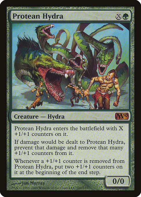 【Foil】【EN】変幻のハイドラ/Protean Hydra [M10] 緑M No.200