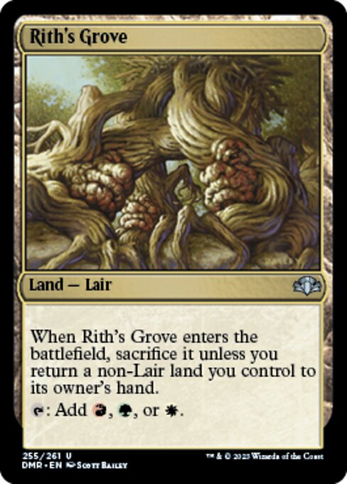 【Foil】【EN】リースの木立ち/Rith's Grove [DMR] 無U No.255