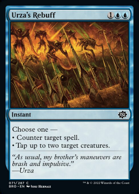 【Foil】【EN】ウルザの拒絶/Urza's Rebuff [BRO] 青C No.71