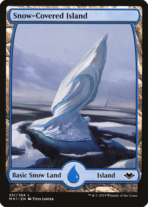 【Foil】【EN】冠雪の島/Snow-Covered Island [MH1] 無C No.251