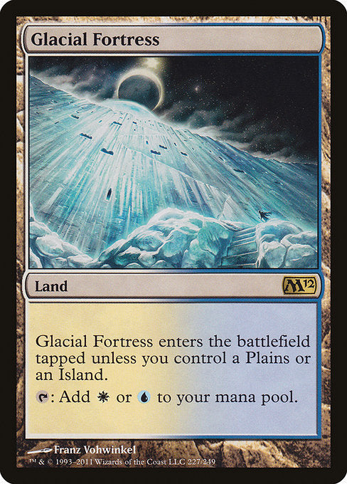 【Foil】【EN】氷河の城砦/Glacial Fortress [M12] 無R No.227