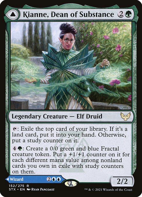 【Foil】【EN】Kianne, Dean of Substance // Imbraham, Dean of Theory [STX] 混R No.152