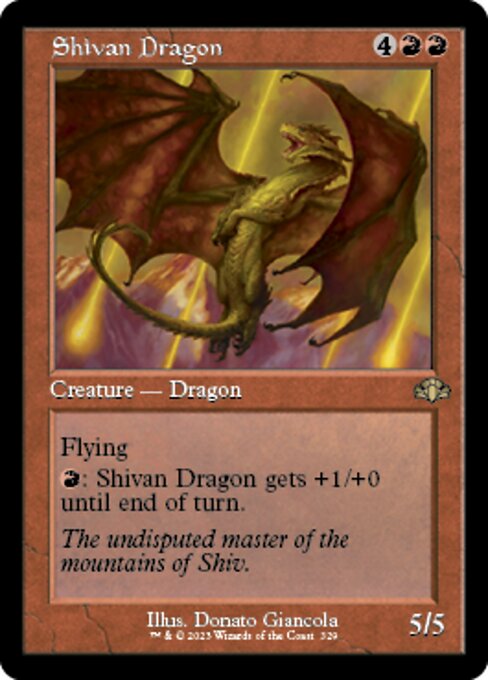【Foil】【EN】シヴ山のドラゴン/Shivan Dragon [DMR] 赤R No.329