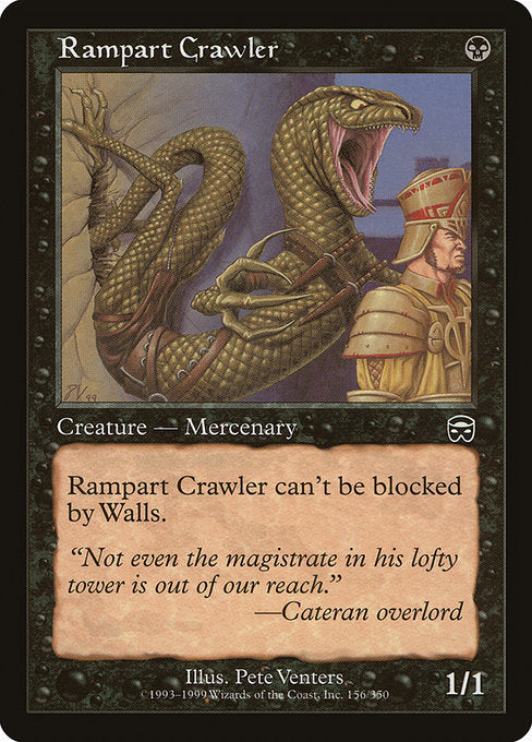 【Foil】【EN】塁壁を這うもの/Rampart Crawler [MMQ] 黒C No.156