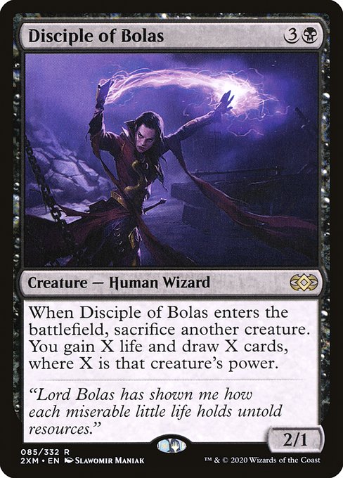 【Foil】【EN】ボーラスの信奉者/Disciple of Bolas [2XM] 黒R No.85