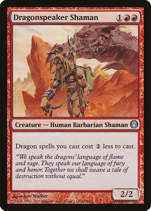 【EN】ドラゴン語りのシャーマン/Dragonspeaker Shaman [DDG] 赤U No.53