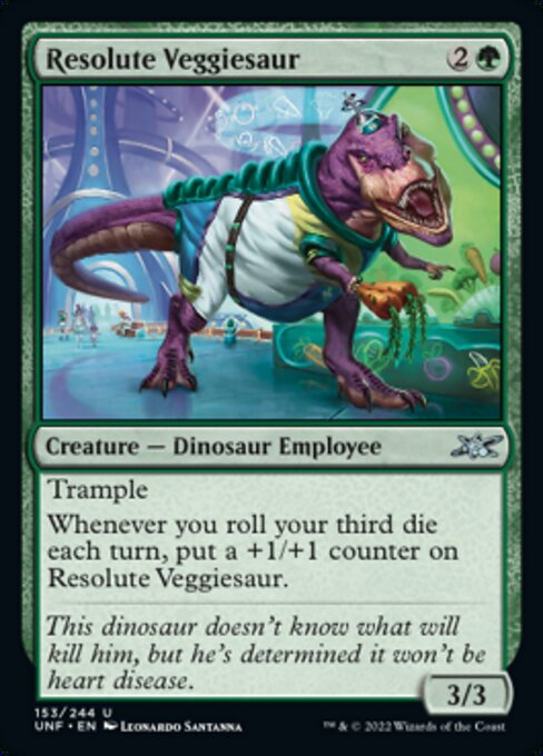 【Foil】【EN】Resolute Veggiesaur [UNF] 緑U No.153