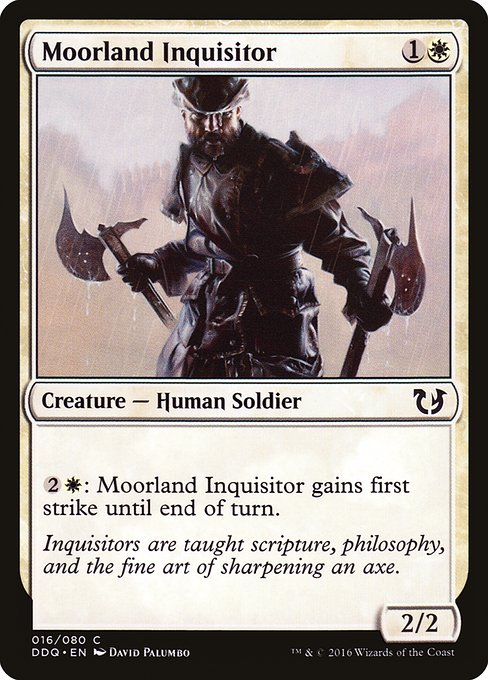 【EN】ムーアランドの審問官/Moorland Inquisitor [DDQ] 白C No.16