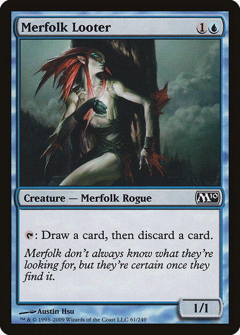 【Foil】【EN】マーフォークの物あさり/Merfolk Looter [M10] 青C No.61