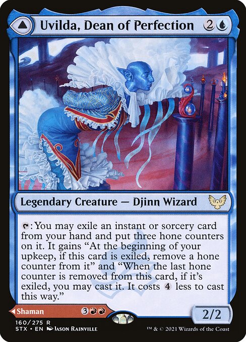【Foil】【EN】Uvilda, Dean of Perfection // Nassari, Dean of Expression [STX] 混R No.160