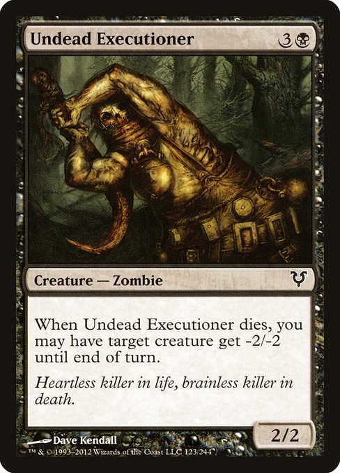 【Foil】【EN】アンデッドの処刑人/Undead Executioner [AVR] 黒C No.123