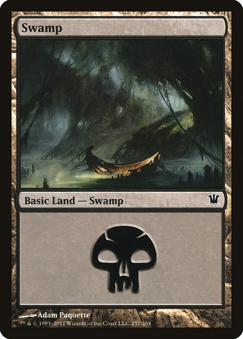 【Foil】【EN】沼/Swamp [ISD] 無C No.257