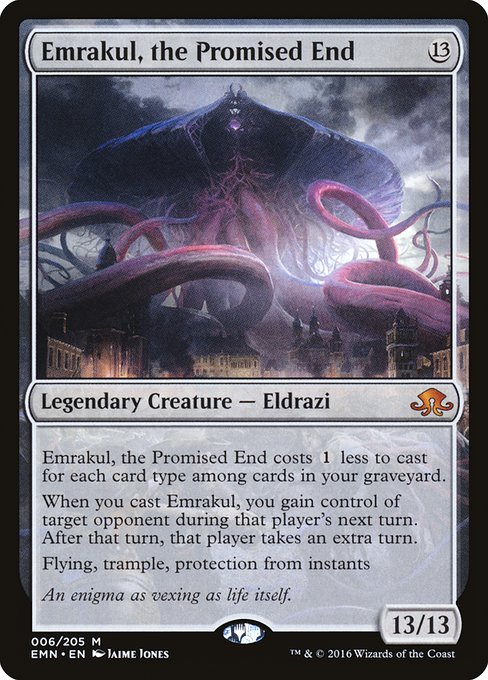 【Foil】【EN】約束された終末、エムラクール/Emrakul, the Promised End [EMN] 無M No.6