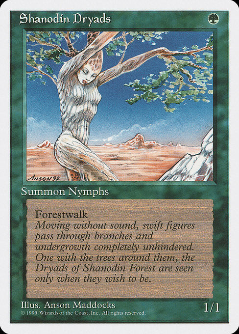 【EN】シャノーディンのドライアド/Shanodin Dryads [4ED] 緑C No.271