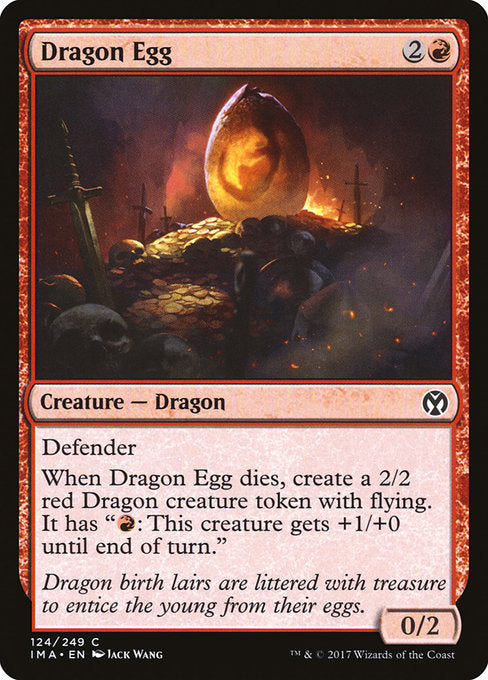 【Foil】【EN】ドラゴンの卵/Dragon Egg [IMA] 赤C No.124