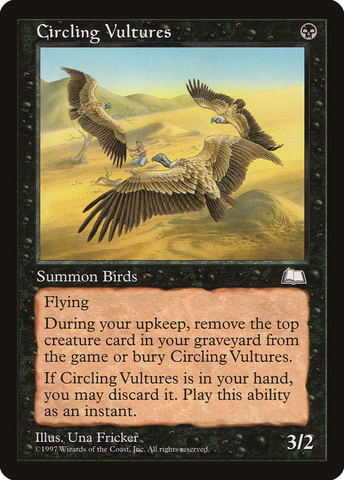 【EN】待ち受ける禿鷹/Circling Vultures [WTH] 黒U No.64