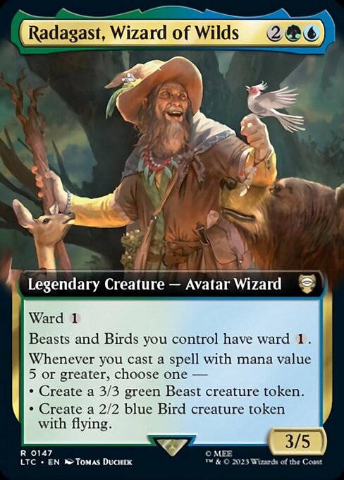 【Foil】【EN】自然の魔法使、ラダガスト/Radagast, Wizard of Wilds [LTC] 金R No.147