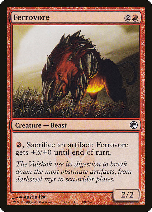 【Foil】【EN】鉄を食うもの/Ferrovore [SOM] 赤C No.88