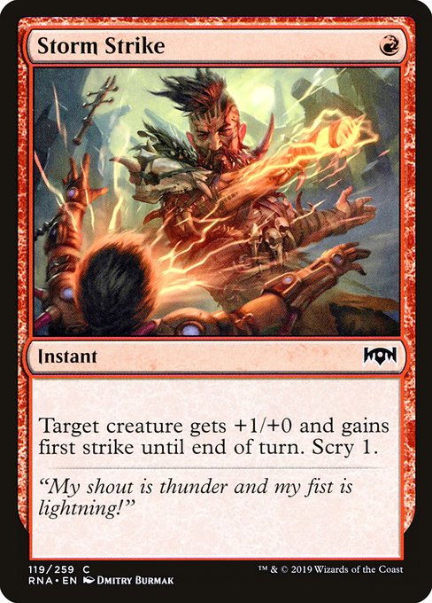 【Foil】【EN】嵐の一撃/Storm Strike [RNA] 赤C No.119