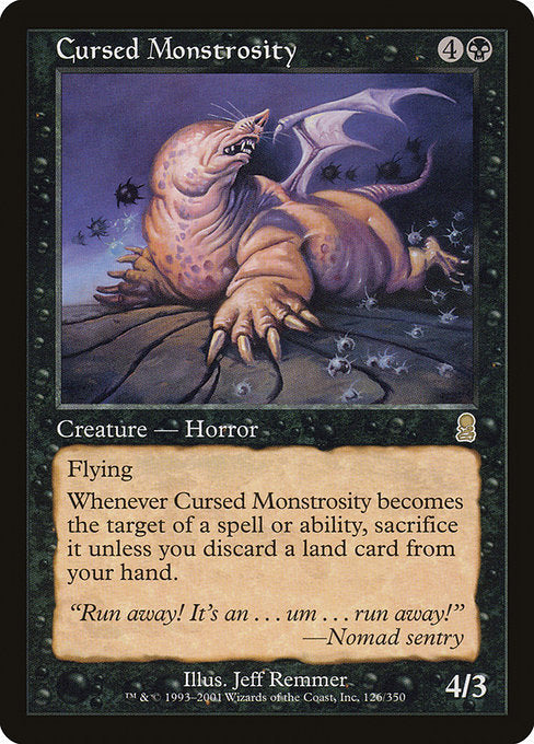 【Foil】【EN】呪われた大怪物/Cursed Monstrosity [ODY] 黒R No.126