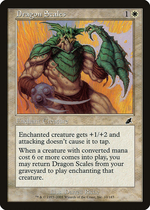【EN】ドラゴンの鱗/Dragon Scales [SCG] 白C No.10