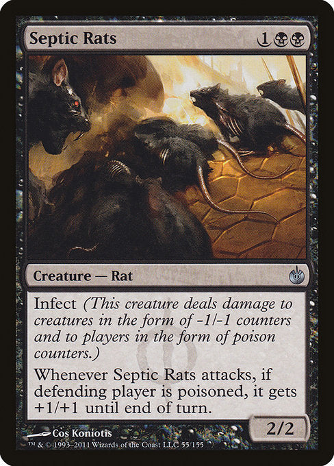 【Foil】【EN】敗血のネズミ/Septic Rats [MBS] 黒U No.55