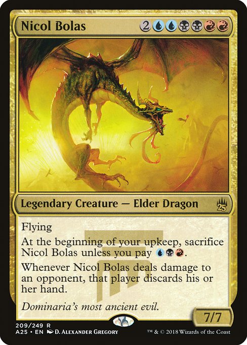 【EN】ニコル・ボーラス/Nicol Bolas [A25] 金R No.209