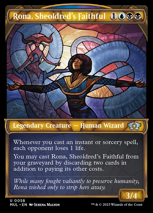 【Foil】【EN】シェオルドレッドの心酔者、ローナ/Rona, Sheoldred's Faithful [MUL] 金U No.58