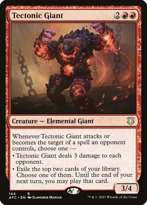 【EN】地盤の巨人/Tectonic Giant [AFC] 赤R No.144