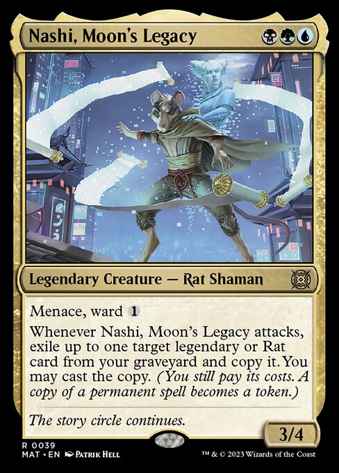 【Foil】【EN】月の後裔、ナシ/Nashi, Moon's Legacy [MAT] 金R No.39