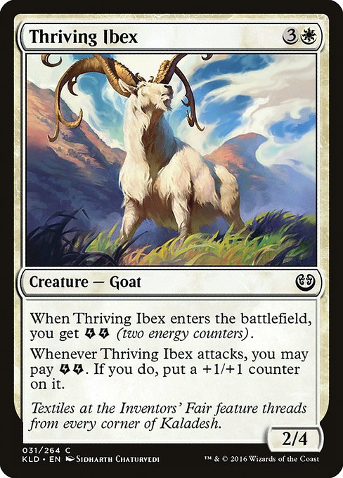 【Foil】【EN】亢進するアイベックス/Thriving Ibex [KLD] 白C No.31