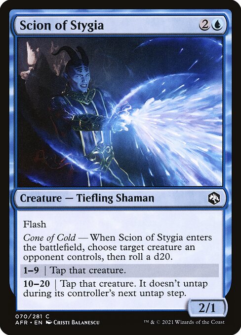 【Foil】【EN】ステュギアの末裔/Scion of Stygia [AFR] 青C No.70