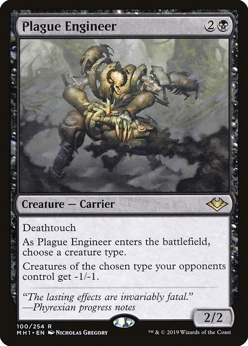 【EN】疫病を仕組むもの/Plague Engineer [MH1] 黒R No.100