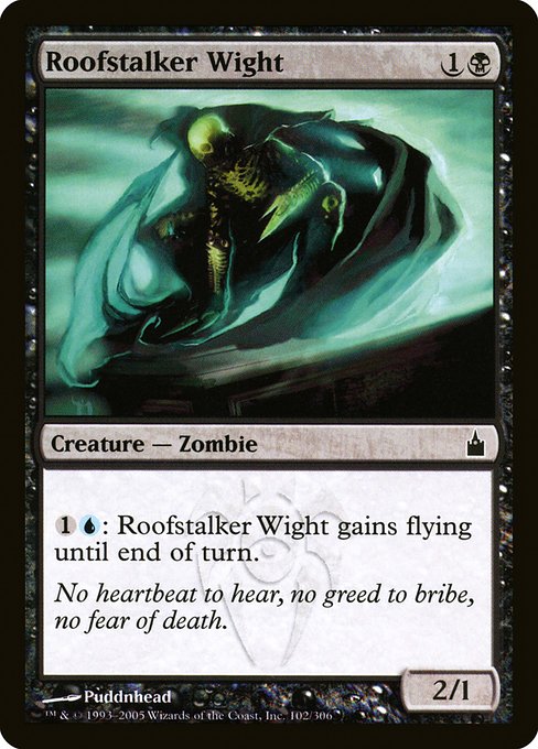 【Foil】【EN】屋根伝いのワイト/Roofstalker Wight [RAV] 黒C No.102