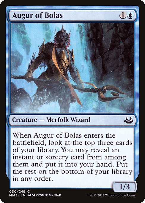 【Foil】【EN】ボーラスの占い師/Augur of Bolas [MM3] 青C No.30