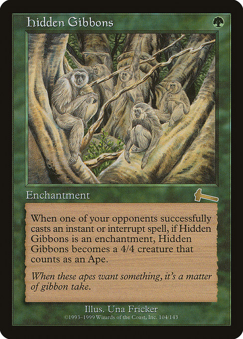 【EN】隠れたるテナガザル/Hidden Gibbons [ULG] 緑R No.104