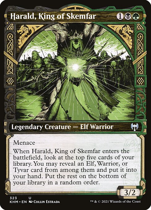 【Foil】【EN】スケムファーの王、ヘラルド/Harald, King of Skemfar [KHM] 金U No.323