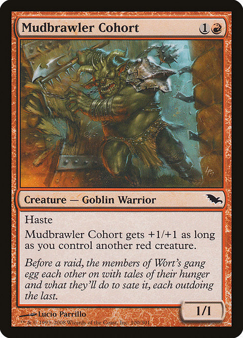 【Foil】【EN】泥騒ぎの群勢/Mudbrawler Cohort [SHM] 赤C No.100