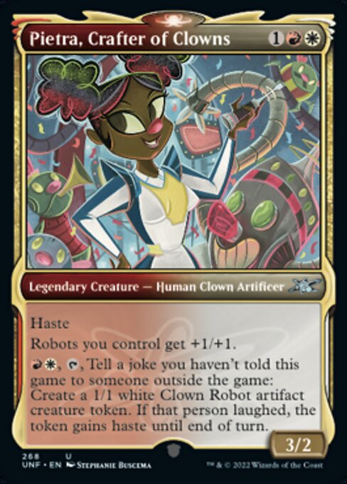 【Foil】【EN】Pietra, Crafter of Clowns [UNF] 金U No.268