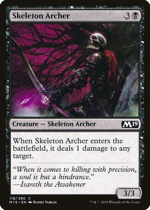 【EN】骸骨射手/Skeleton Archer [M19] 黒C No.118