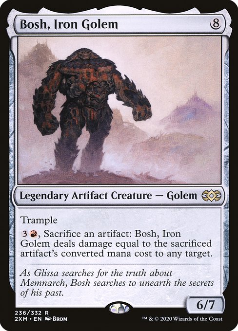 【Foil】【EN】鉄のゴーレム、ボッシュ/Bosh, Iron Golem [2XM] 茶R No.236