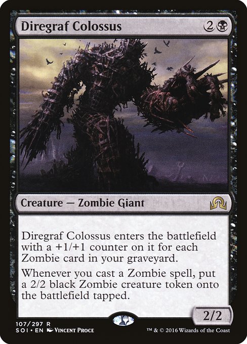 【Foil】【EN】戦墓の巨人/Diregraf Colossus [SOI] 黒R No.107
