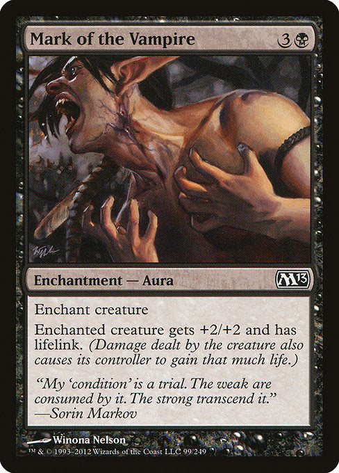 【Foil】【EN】吸血鬼の印/Mark of the Vampire [M13] 黒C No.99